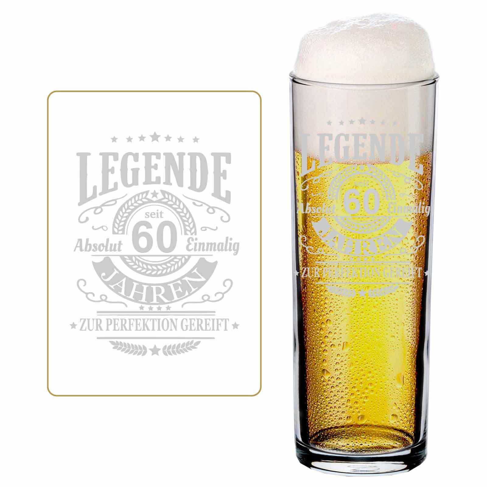 KÖLSCHGLAS KÖLNER STANGE MIT GRAVUR Legende seit 60 Jahren transparent 0,2 Liter - Transparent, Glas (0.2L) - LUXENTU