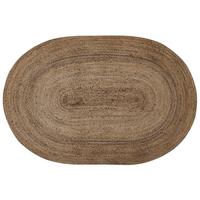 KURZFLOR-TEPPICH Demirci 180/120 cm - Beige, Naturmaterialien (120/180cm) - Beliani