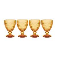 ROTWEINGLÄSER Boston Coloured Saffron 310 ml 4er Set - Gelb, Glas (0.2L) - Villeroy & Boch