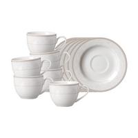 ESPRESSOTASSEN MIT UNTERTASSEN Isabella beige 90 ml 6er Set - Beige, Keramik (0.09L) - Ritzenhoff Breker