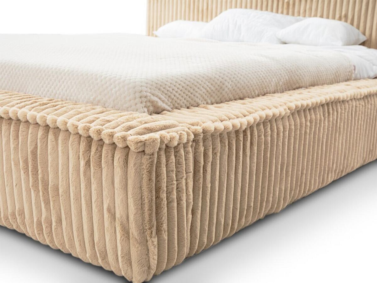 POLSTERBETT Lago 140x200 Beige - Beige, Textil (140/200cm) - Graingold
