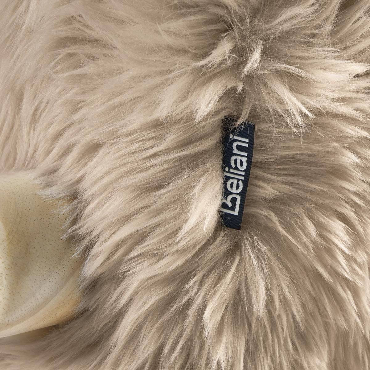 SESSEL Taupe Kisa - Taupe/Braun, Kunststoff (74/84/80cm) - Beliani
