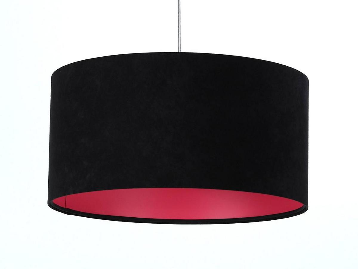 HÄNGELEUCHTE Rosa 40/20 cm - Pink/Schwarz, Kunststoff (40/0.6/20cm) - ONZENO