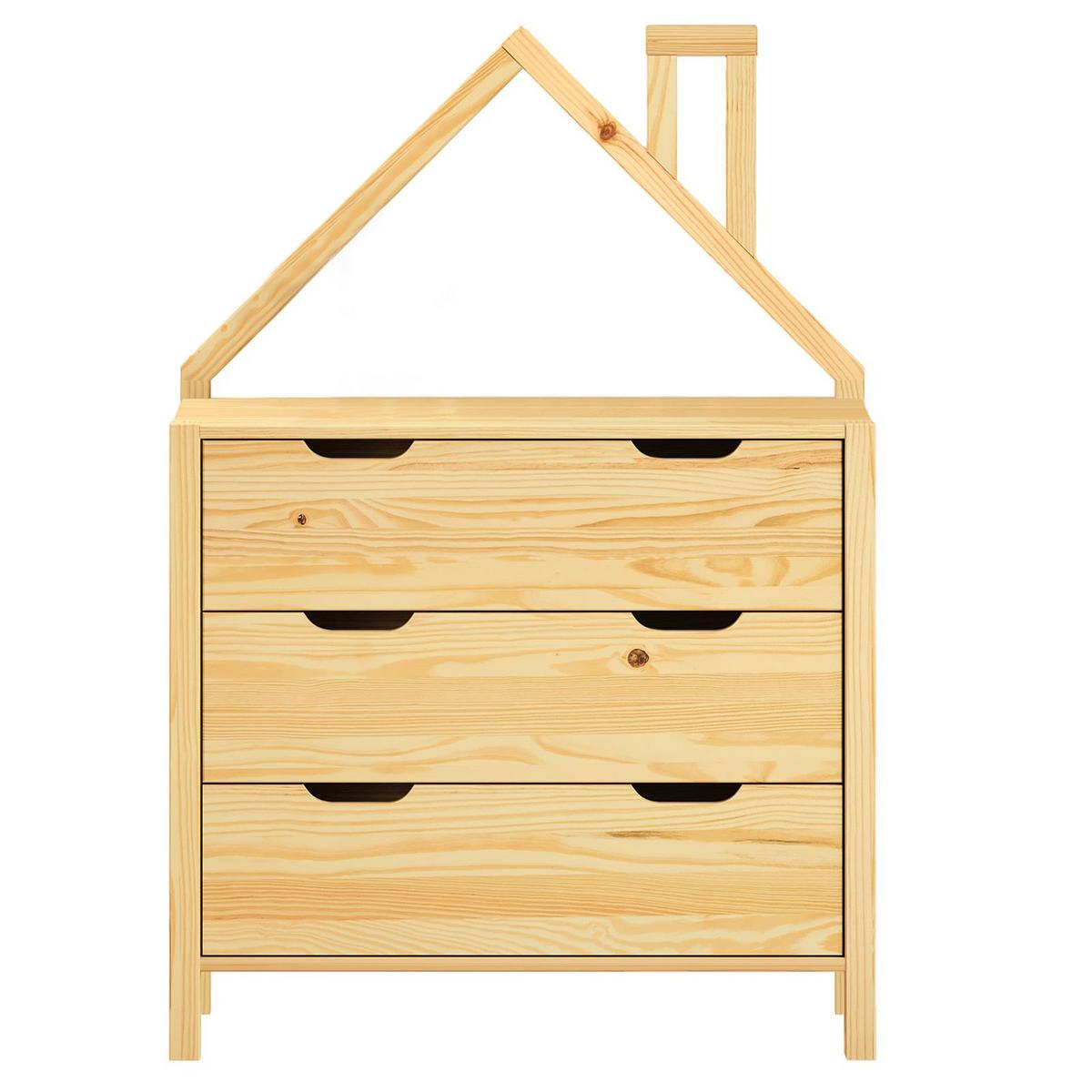 KOMMODE ELANO natur - Naturfarben, Holz (83/120/41cm) - IDIMEX