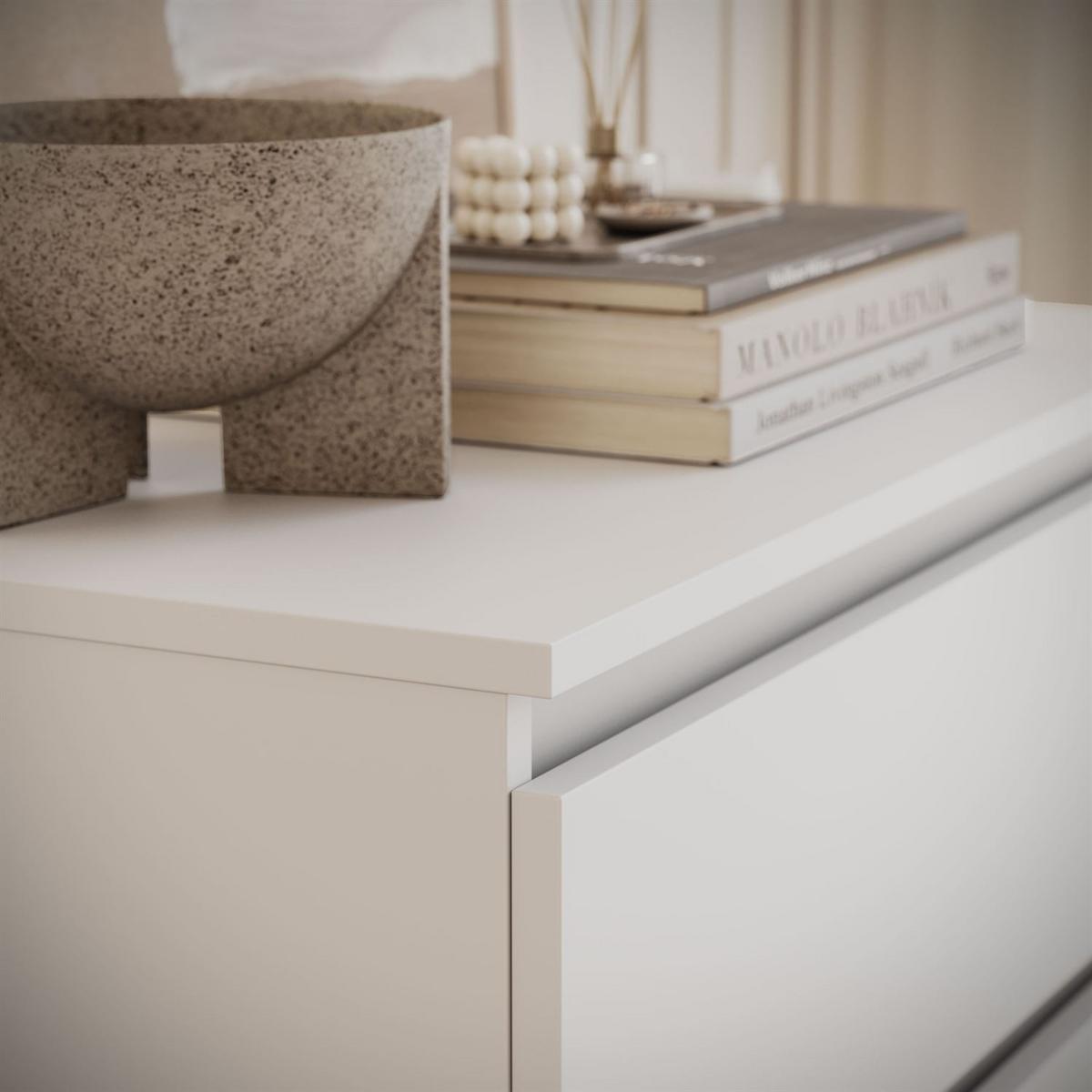 HIGHBOARD HANA M4 70 Weiß - Weiß, Holzwerkstoff (70/97/40cm) - Lookway