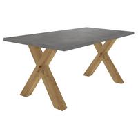 ESSTISCH ausziehbar Eike 1 140 x 90 x 75 Esszimmertisch Asteiche/Graphit - Grau, Holz (140/90/75cm) - 58aufmkessel