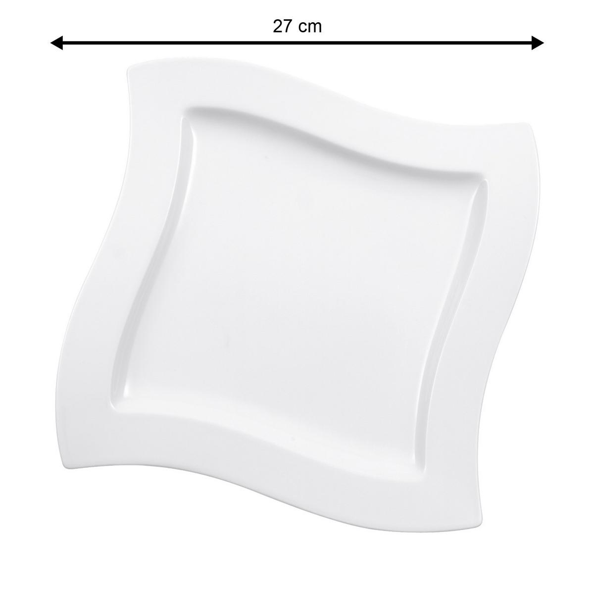 TAFELSERVICE NewWave weiß 12-tlg. - Weiß, Keramik (2/2/2cm) - Villeroy & Boch