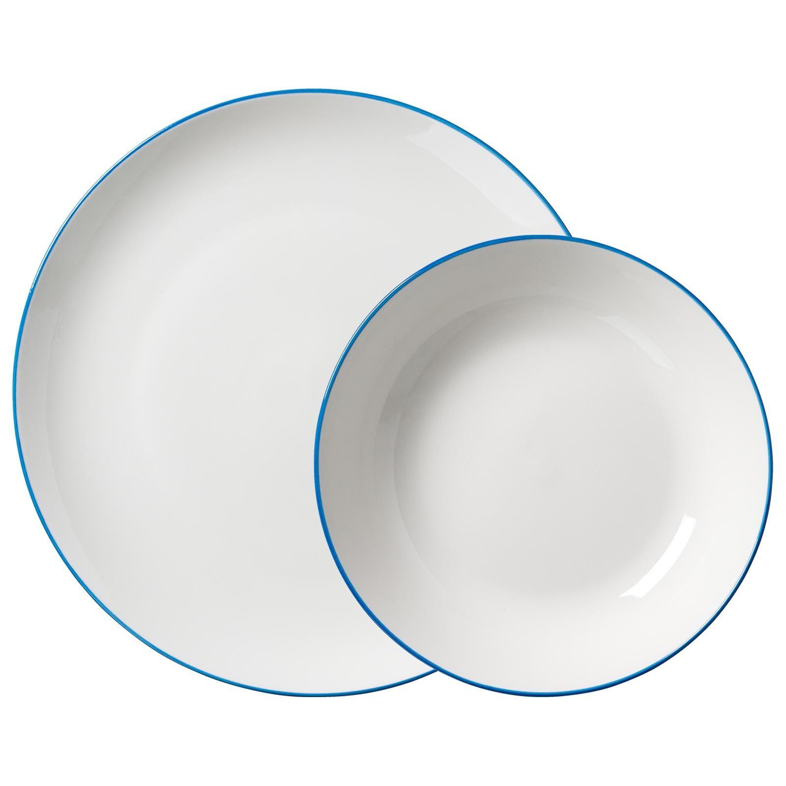 TAFELSERVICE Adela blau 12-tlg. - Blau, Keramik (2/2/2cm) - Ritzenhoff Breker