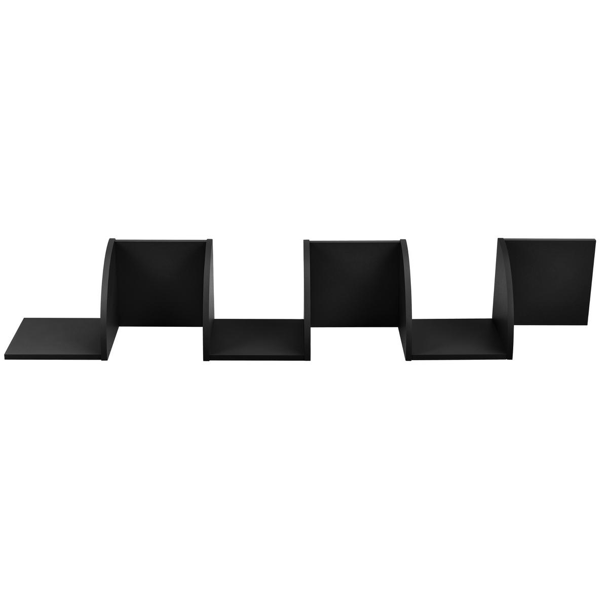 WANDREGAL Greiz - Schwarz, Holzwerkstoff (123/19.5/19.5cm) - [en.casa]