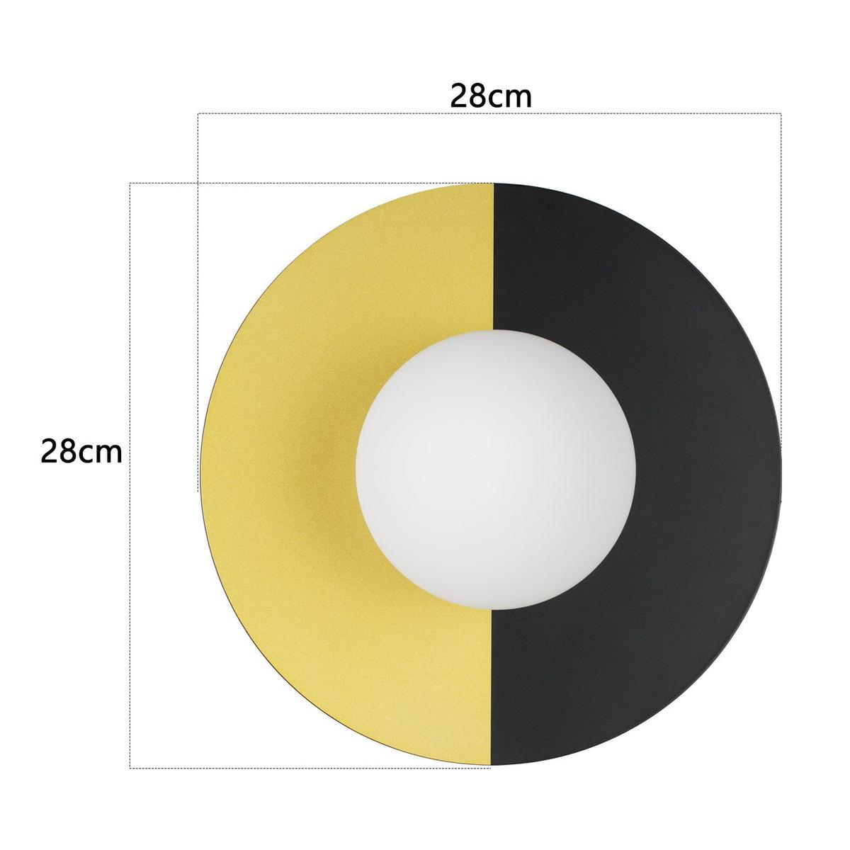 DECKENLEUCHTE Bremerhaven 28/28/5 cm - Goldfarben, Metall (28/28/5cm) - Nettlife