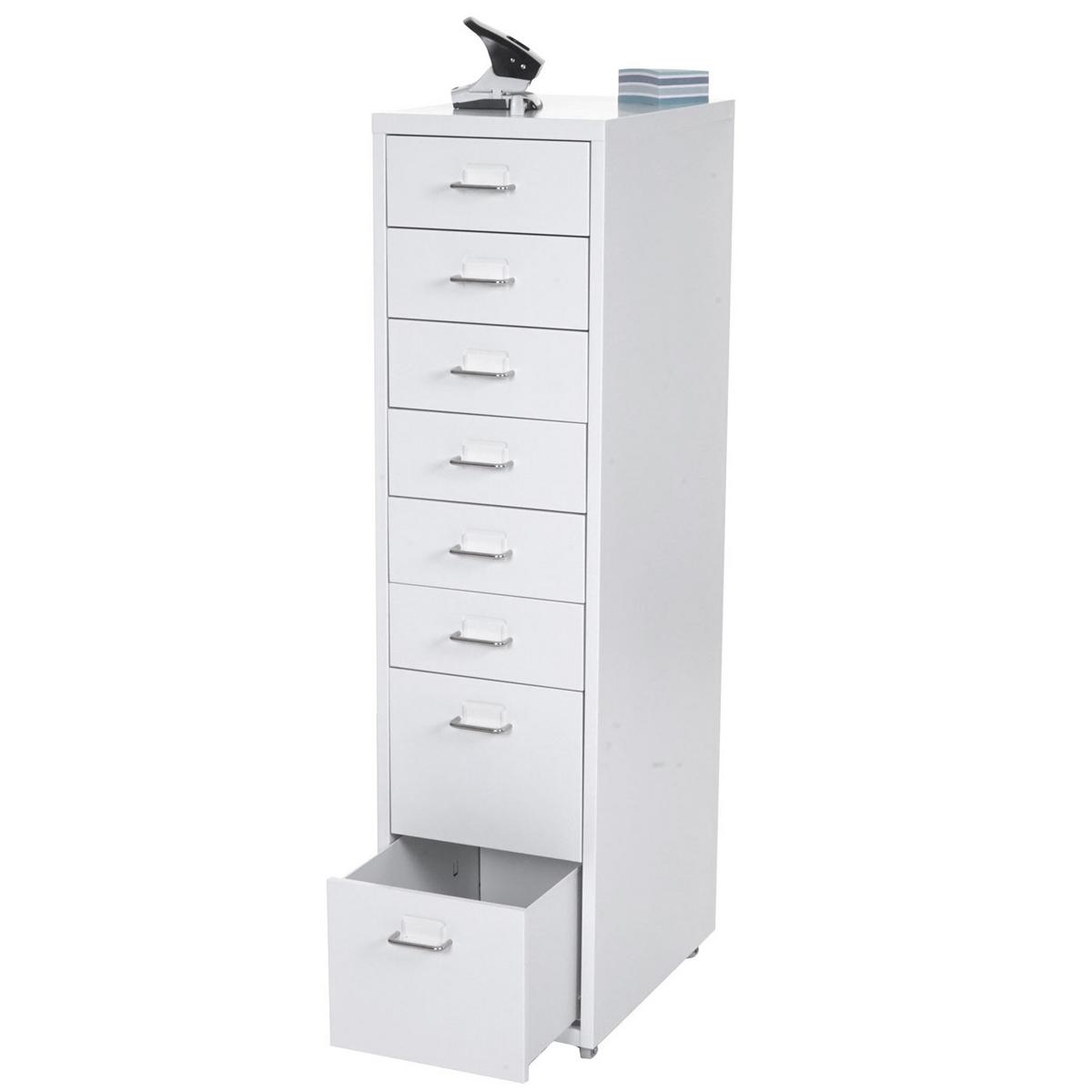 ROLLCONTAINER Weiß - Weiß, Metall (28/110/41cm) - MCW