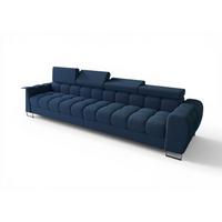 SOFA 4-sitzer Bastien In Stoff Aragon - Blau, Holzwerkstoff/Textil (335/95/97cm) - Fun Möbel