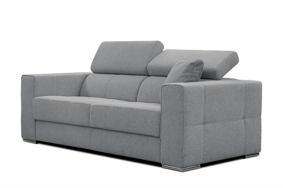 SOFA QUARTZ 3-Sitzer, grau - Grau, Holzwerkstoff/Textil (202/80/102cm) - Wozimo