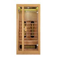 INFRAROTKABINE Nyborg S90V mit Vollspektrumstrahlern - Naturfarben, Holz (90/190/90cm) - Artsauna