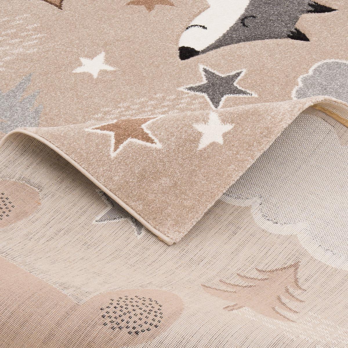 KINDER TEPPICH MAUI KIDS FUCHS UND BÄR - Grau, Textil (160/230cm) - Pergamon