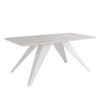 COUCHTISCH AIRA 120/60/48 cm Rechteckig, Weiß/Bianco - Perlmutt/Weiß, Metall (60/120/48cm) - Idohome