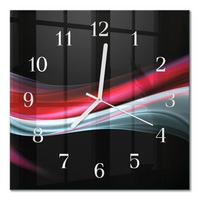 WANDUHR aus Glas 30x30 cm - Abstraktion - Multicolor, Glas (30/30/0.4cm) - TULUP