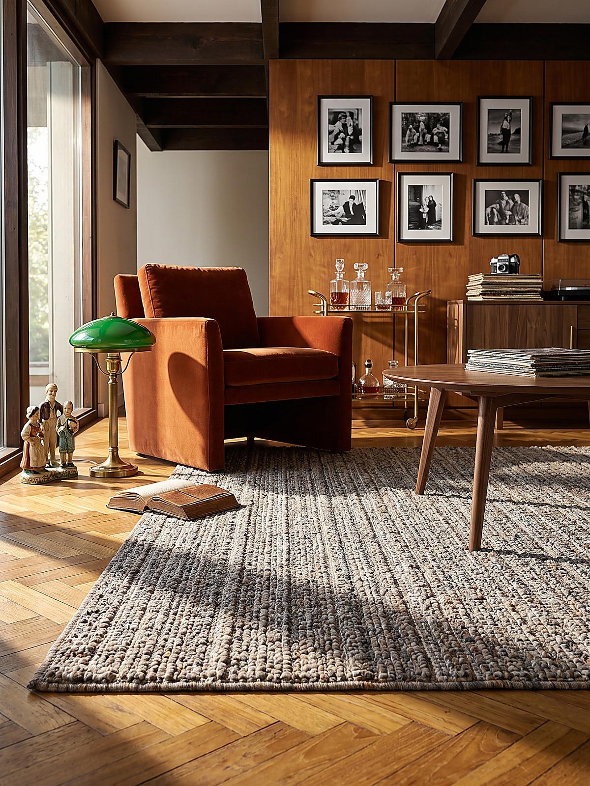 TEPPICH Kurzflor BOLLIN, in Greige, Bouclé-Optik, 160 x 230 cm - Beige, Textil (160/230cm) - KADIMA DESIGN