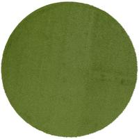LUXUS KUNSTRASEN RASENTEPPICH WEMBLEY RUND - Grün, Textil (133/133cm) - Snapstyle