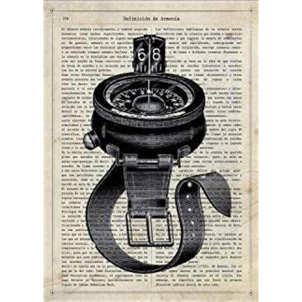 POSTER Kompass Des Wassers A4 Rahmenlos - Klar, Papier (29.7/5/21cm) - Nacnic