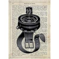 POSTER Kompass Des Wassers A4 Rahmenlos - Klar, Papier (29.7/5/21cm) - Nacnic