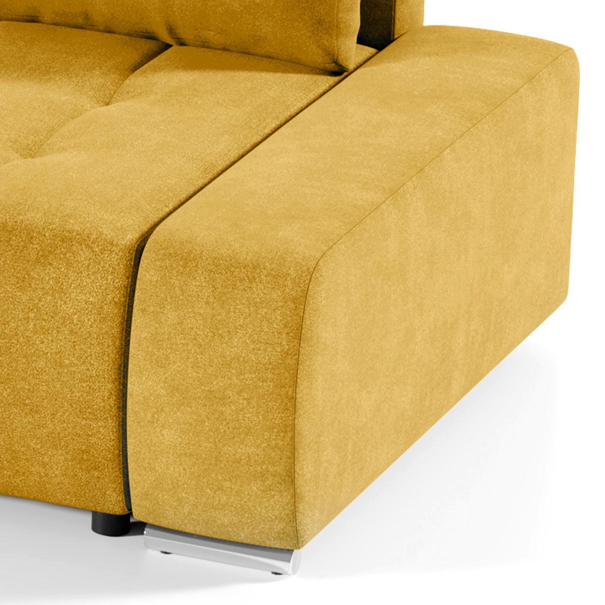 ECKSOFA Jonas 4 Sitzplätze Gelb - Gelb, Holzwerkstoff (265/185cm) - Petits-meubles