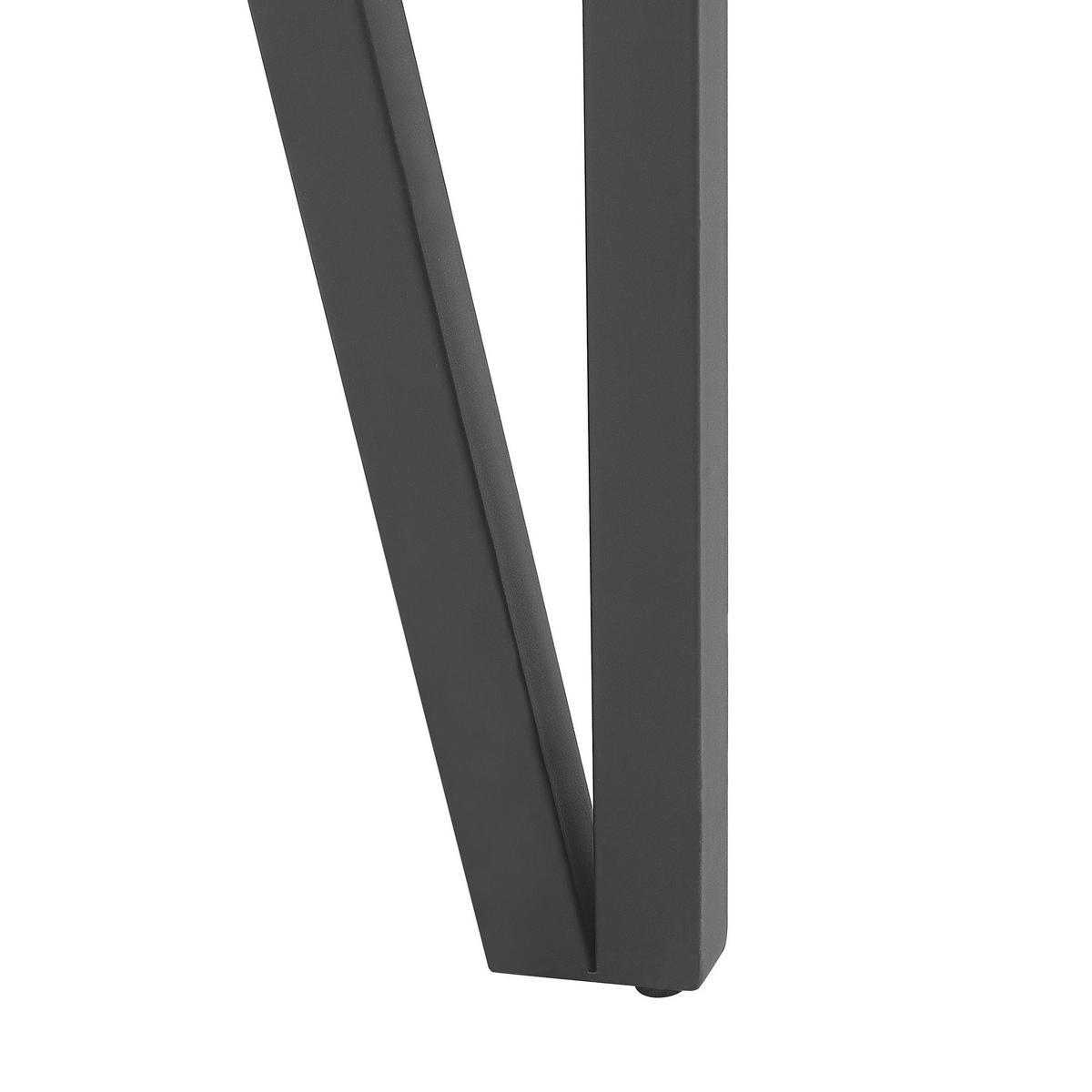 ESSTISCH 150/90/75 cm Hellgrau Rechteckig Adena - Grau, Holzwerkstoff (150/90/75cm) - Beliani