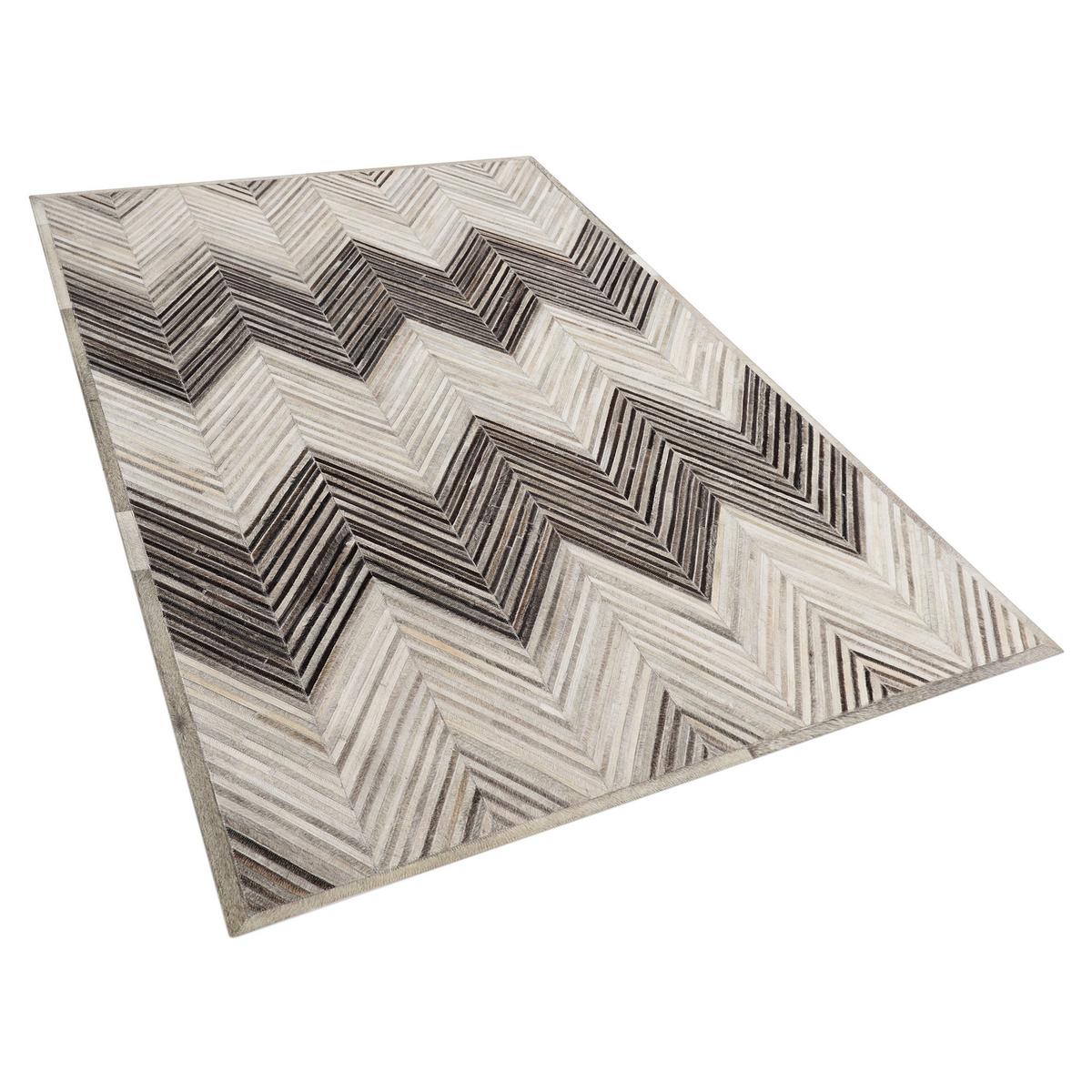 KURZFLOR-TEPPICH Aytepe 200/140 cm - Grau, Fell (140/200cm) - Beliani