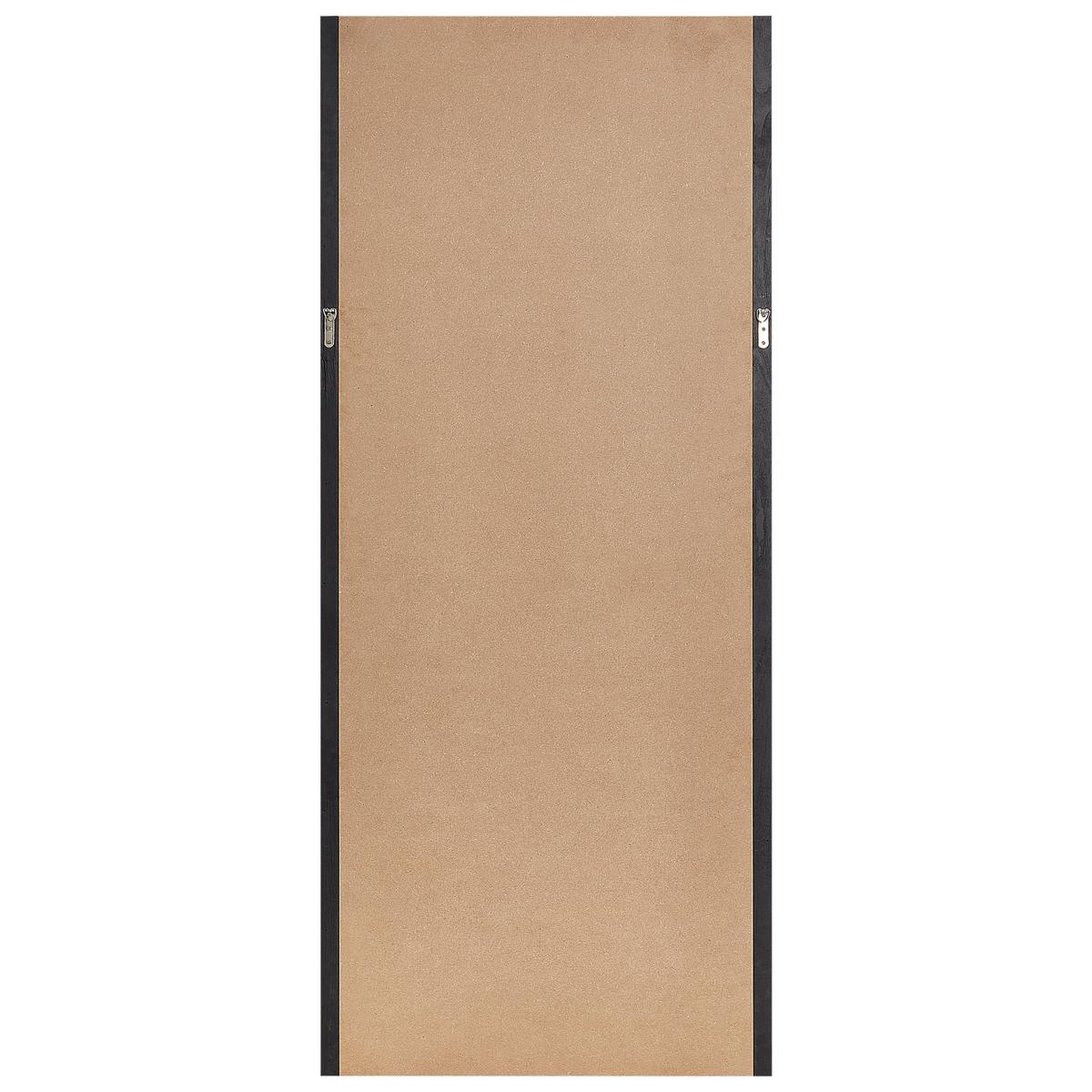 WANDSPIEGEL 75/175 cm Paulownia-Holz Schwarz Saullcet - Schwarz, Holz (75/175/4cm) - Beliani