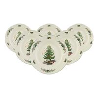 SPEISETELLER Marieluise Weihnachten weiß-grün ø 25,3 cm 6er Set - Weiß/Grün, Keramik (25.3cm) - Seltmann Weiden