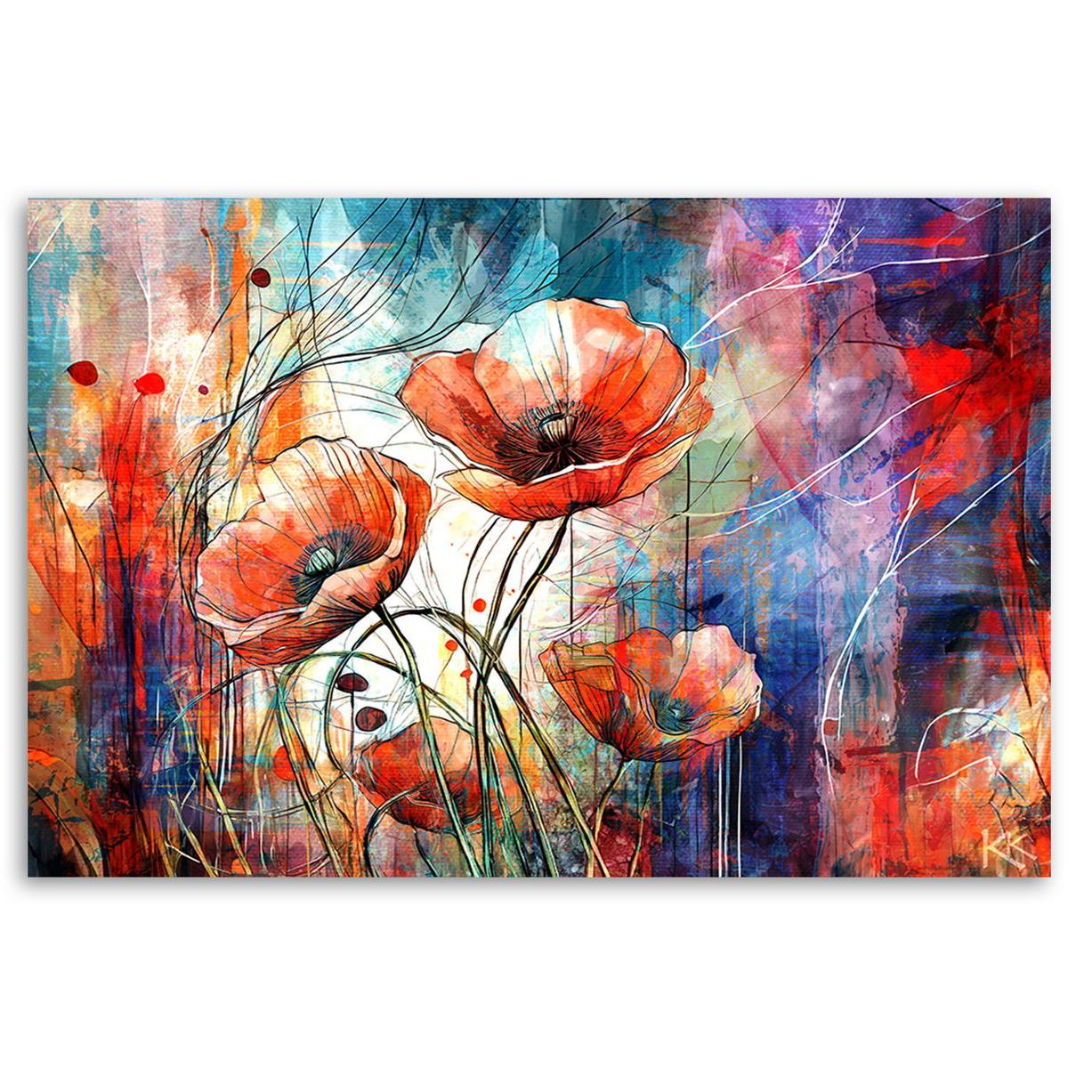KUNSTDRUCK Lila 100/70 cm - Lila, Textil (100/70cm) - KUNSTLOFT
