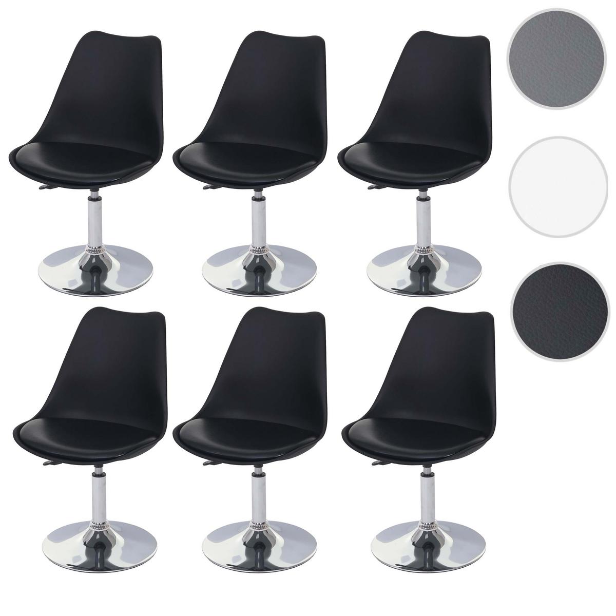 ESSZIMMERSTUHL Schwarz 6er-Set - Schwarz, Textil (48/80/54cm) - MCW