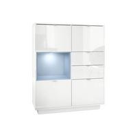 HIGHBOARD Metro Einsatz in Denim matt - Pastellblau, Holzwerkstoff (103/123/37.5cm) - Vladon