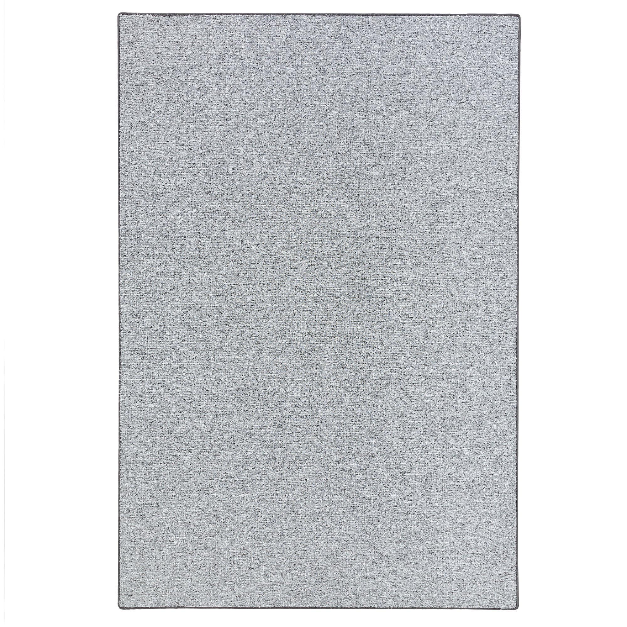 FEINSCHLINGEN VELOUR TEPPICH STRONG - Silberfarben, Textil (133/133cm) - Snapstyle