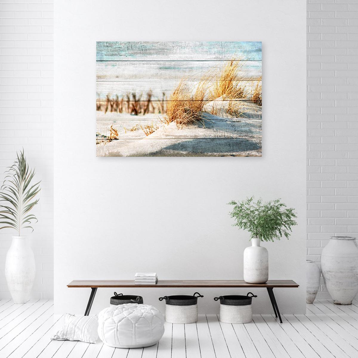KUNSTDRUCK Beige 120/80 cm - Beige, Textil (120/80cm) - KUNSTLOFT