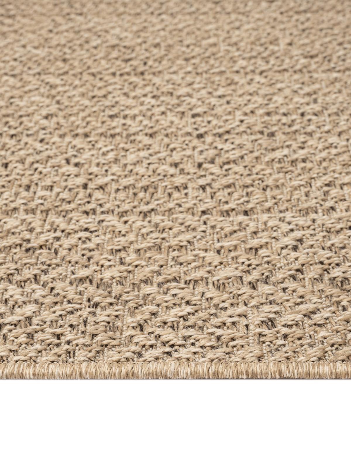 FLACHWEBTEPPICH Bordüre CORDEV Polypropylen Natur 140 x 200 cm - Beige, Textil (140/200cm) - KADIMA DESIGN