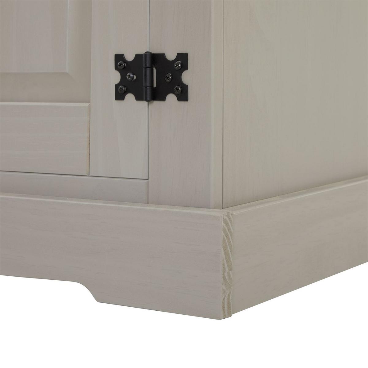 SIDEBOARD TEQUILA grau/braun - Braun/Grau, Holz (133/85/44cm) - IDIMEX