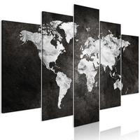 KUNSTDRUCK Schwarz-Weiß 200/100 cm - Schwarz, Textil (200/100cm) - KUNSTLOFT