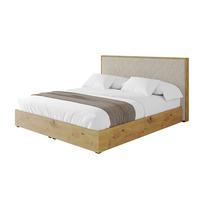 POLSTERBETT mit Bettkasten und Lattenrost, Boxbett mit Kopftei und Stauraum ohne Matratze - ENZO10 200x200 Creme - Beige, Holzwerkstoff/Textil (200/200cm) - ALTDECOR