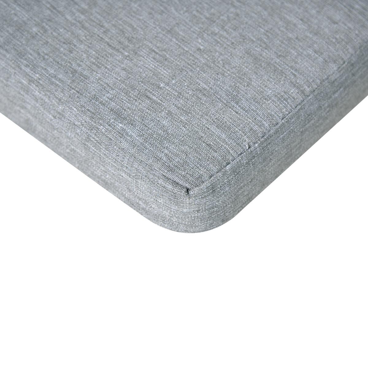 GARTENSTUHLKISSEN 8er-Set Grau meliert 46/46 cm Sassari Premium - Grau, Textil (46/5/46cm) - Beliani