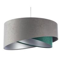 HÄNGELEUCHTE Grau 50/23 cm - Grün, Kunststoff (50/1/23cm) - ONZENO