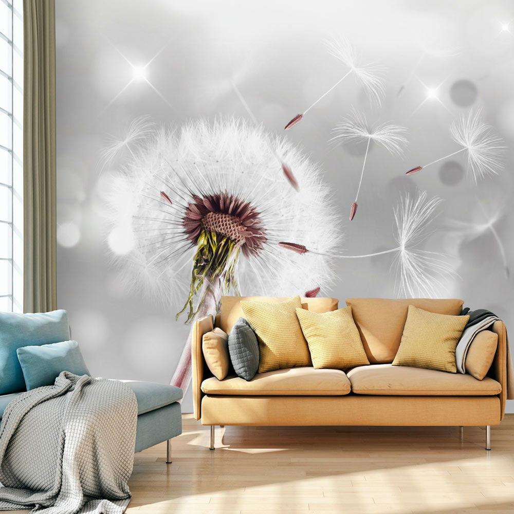 SELBSTKLEBENDE FOTOTAPETE 147/105 cm - Weiß/Grau, Kunststoff/Textil (147/1cm) - KUNSTLOFT