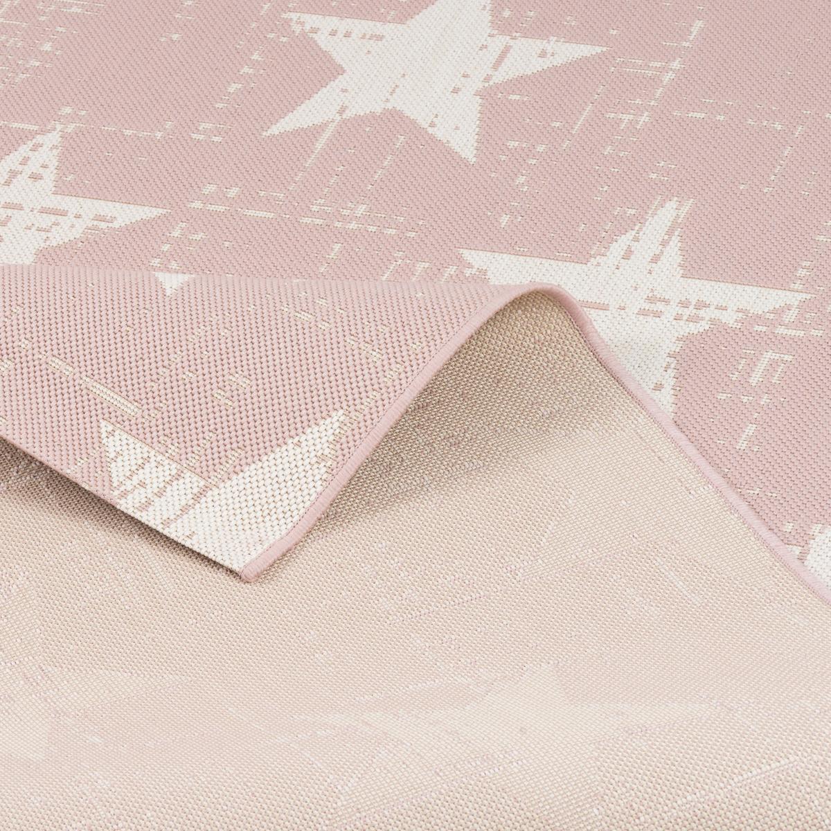 IN- UND OUTDOOR TEPPICH CARPETTO STERNE - Rosa, Textil (140/200cm) - Pergamon