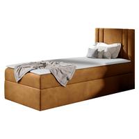 BOXBETT Carmen Mini, Seite zum Öffnen des Bettkastens: Rechts - H3 - Bronzefarben, Holz (100/200cm) - MIRJAN24
