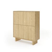 KOMMODE TRAVE 103,5/124,2/38,1cm mit Schubladen 2 Türen Eichefarben - Eichefarben, Holzwerkstoff (103.5/124.2/38.1cm) - MASSENO