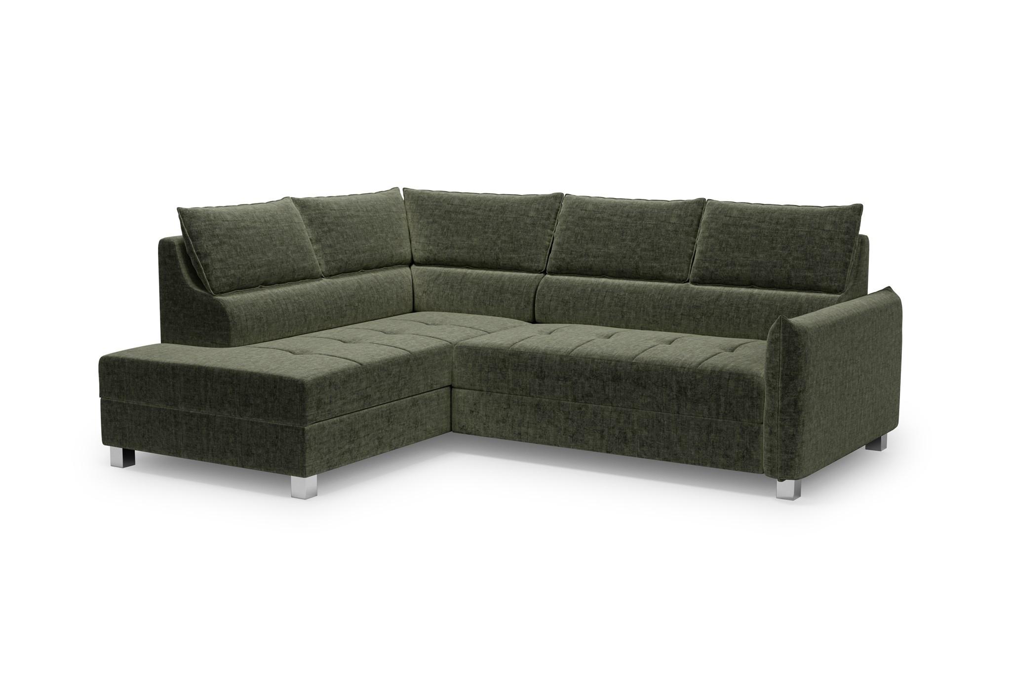 ECKSOFA Marno - Grün, Holzwerkstoff/Textil (260/200cm) - Fun Möbel