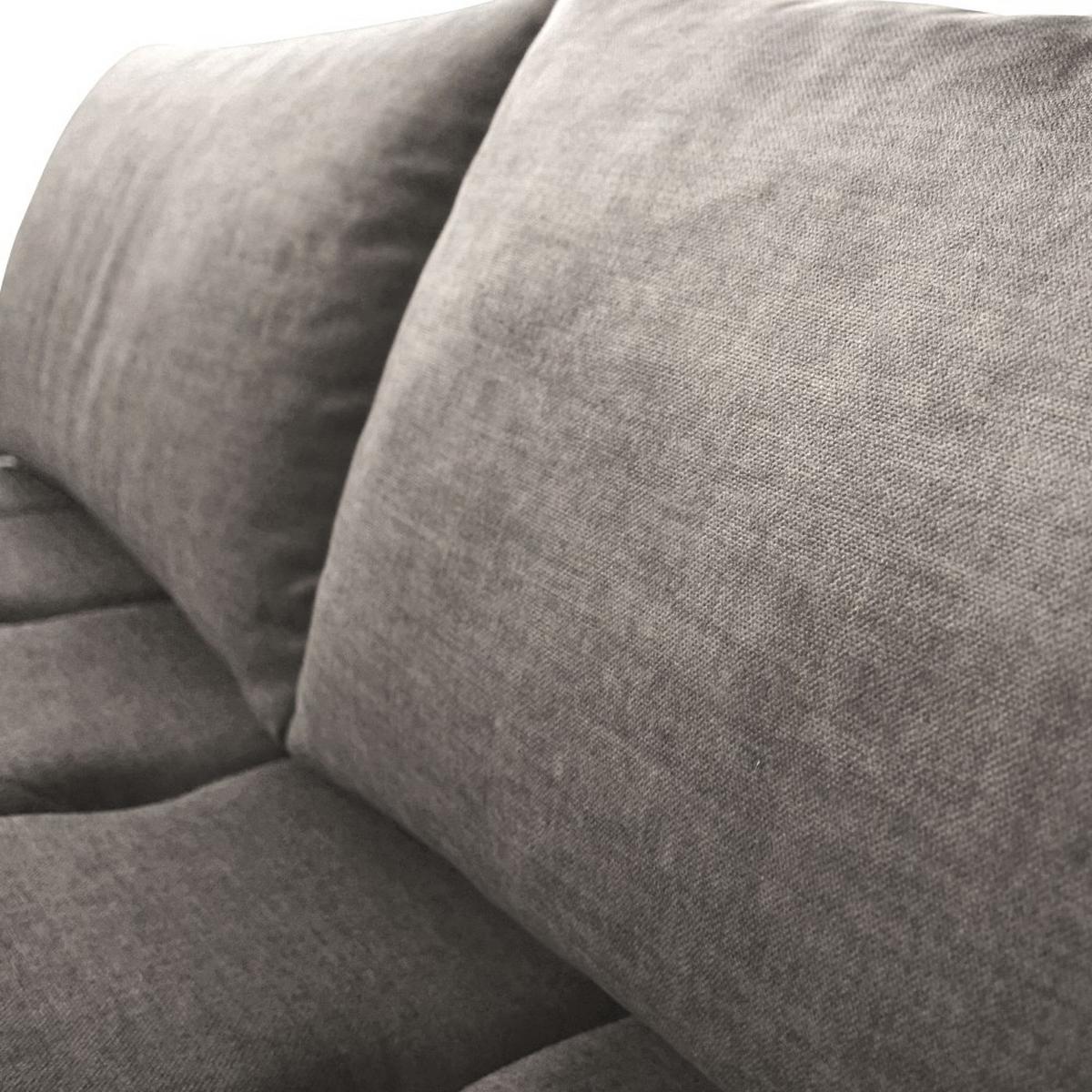 ECKSCHLAFSOFA Costa L taupe links - Taupe/Schwarz, Kunststoff/Textil (290/169cm) - Beautysofa