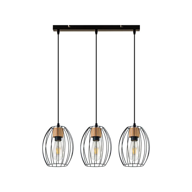 PENDELLEUCHTE BENNETT Ⅲ 50/17/147 cm - Schwarz, Metall (50/17/147cm) - Nettlife