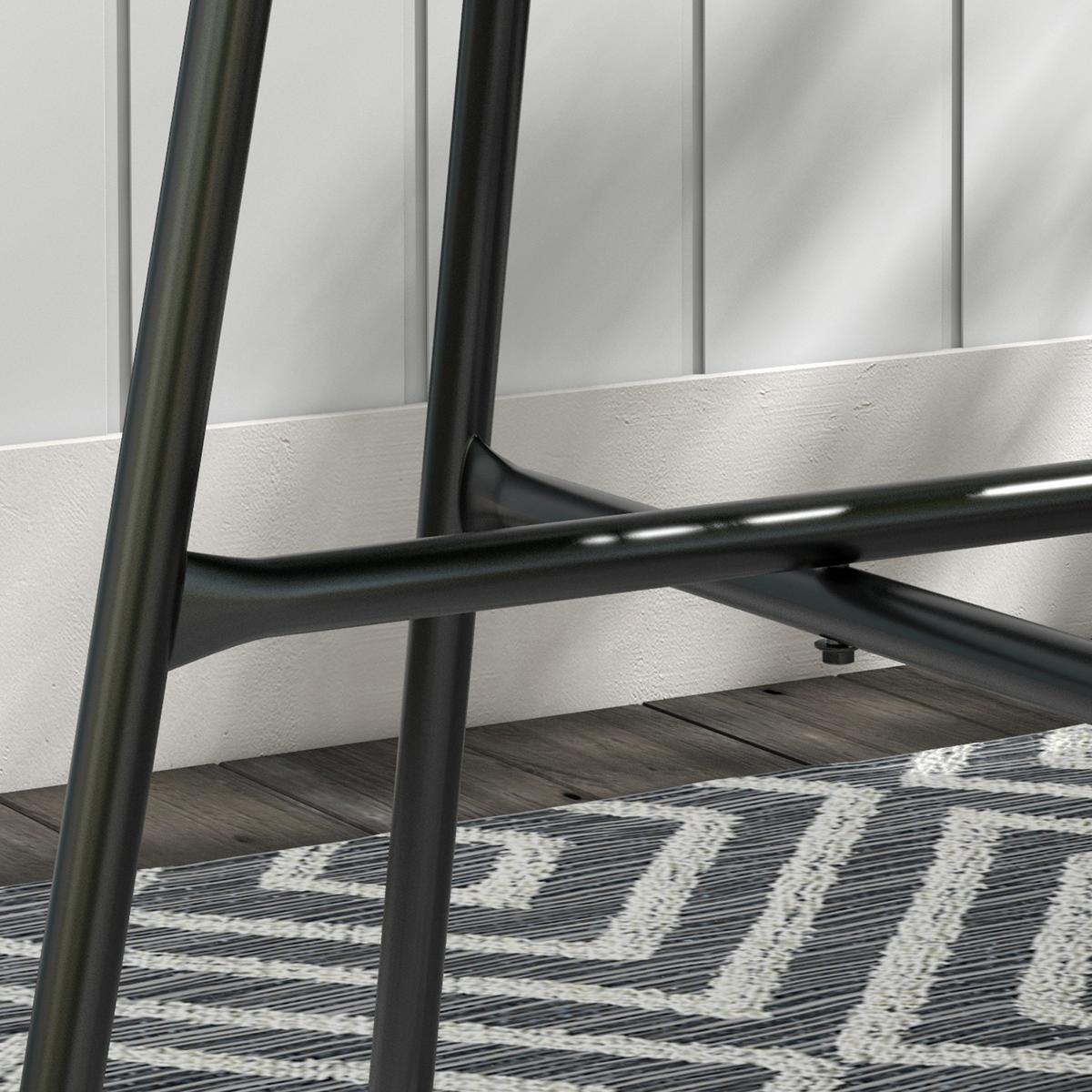 BALKONTISCH, Grau, Metall, PE Rattan - Grau, Kunststoff (50/50/50cm) - Outsunny