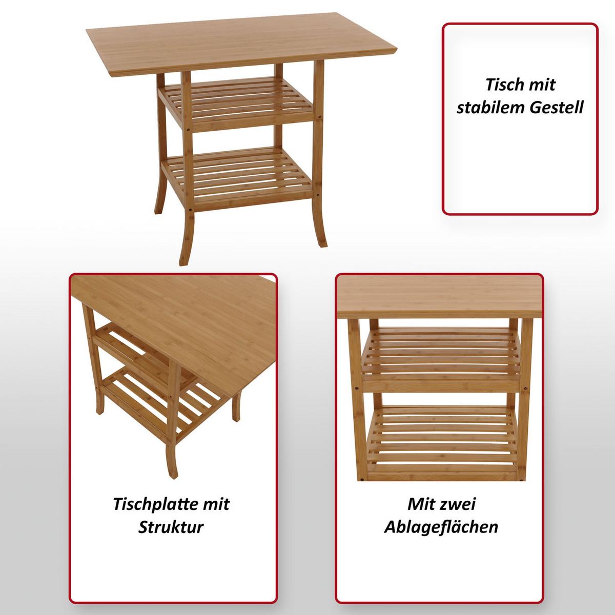 TISCH Braun - Braun, Holz (60/100/76cm) - MCW